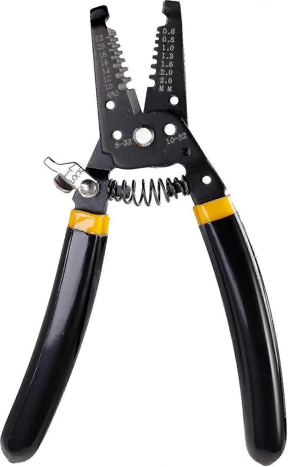 Multi-functional Hand Tool with 7-inch Wire Stripper 10-22 AWG Cutter and Copper Wire Crimper