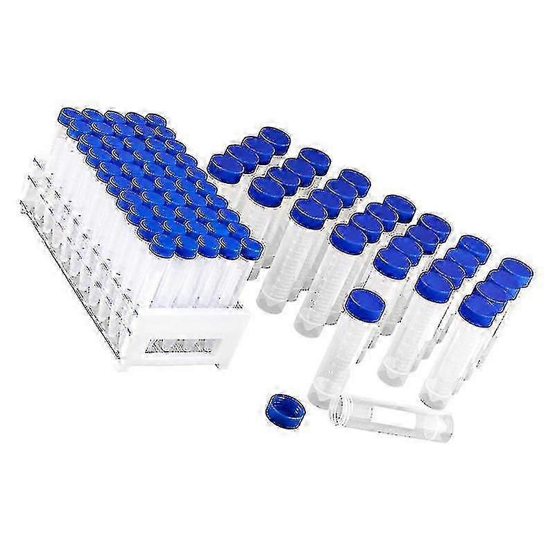 25.4X11.3cm Test Tube Racks 81pcs Disposable Test Tubes With Lids Test Tube Rack Science