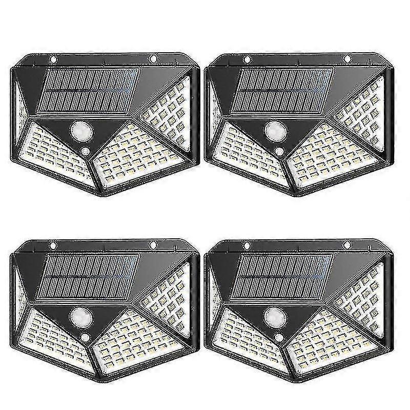 Outdoor Solar Light 100 Led 4 Pack, Outdoor Solar Light Motion Sensor