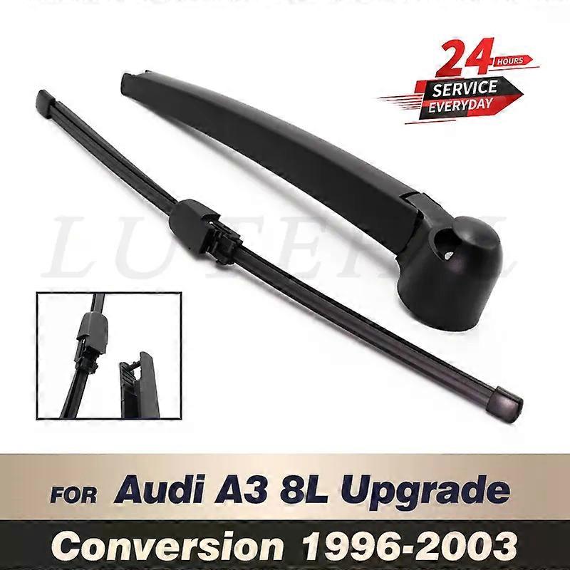 Wiper Rear Wiper Blade & Arm Set Kit compatible for A3 8L Upgrade Conversion 1996-2003 1997 1998 Windshield Windscreen Tailgate Window