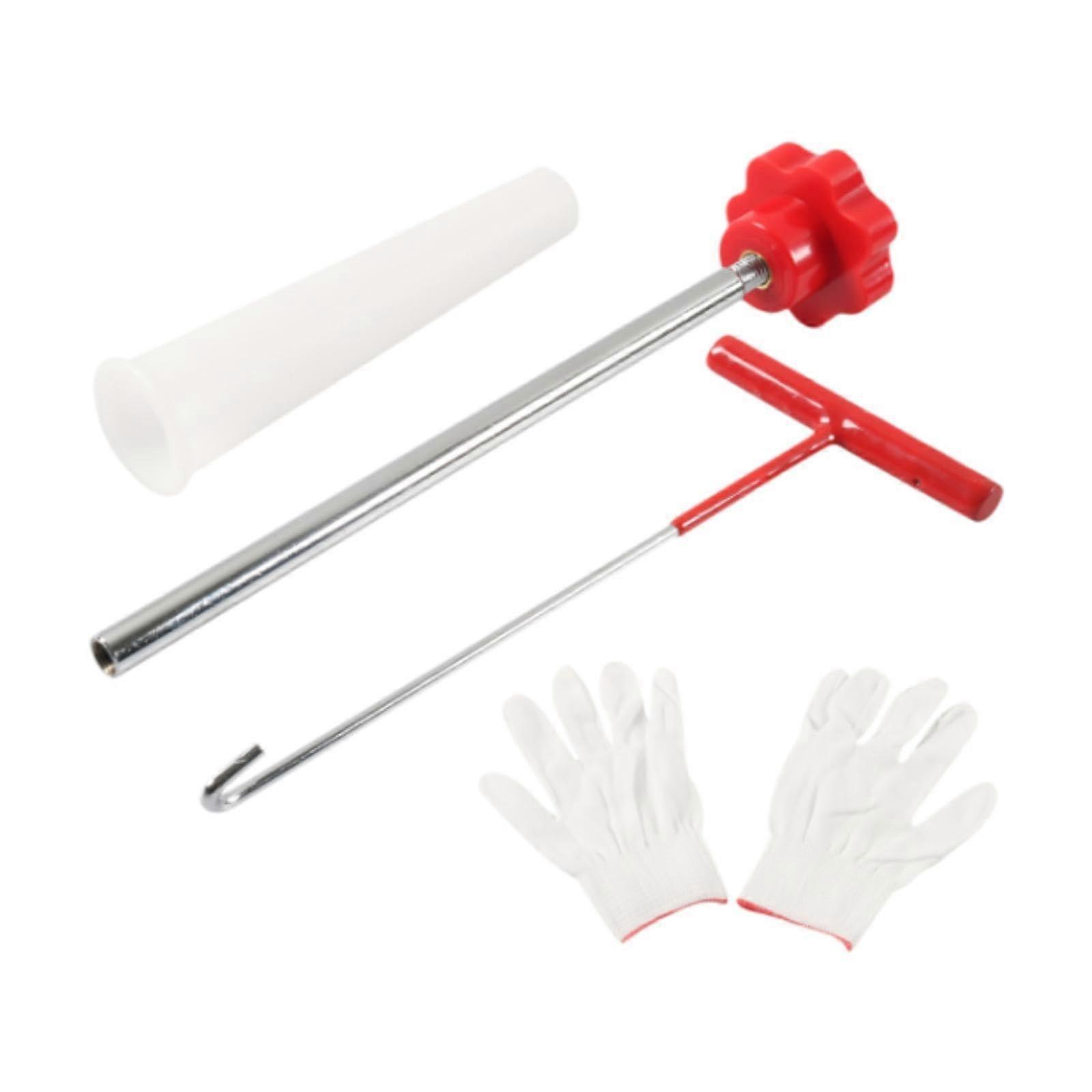 Quick Change Tire Valve Tool Kit Replacement,Installation Kit,Removal Tool,Tire Valve Stem Puller for Car ATV Motorcycle, Red 4 Pieces