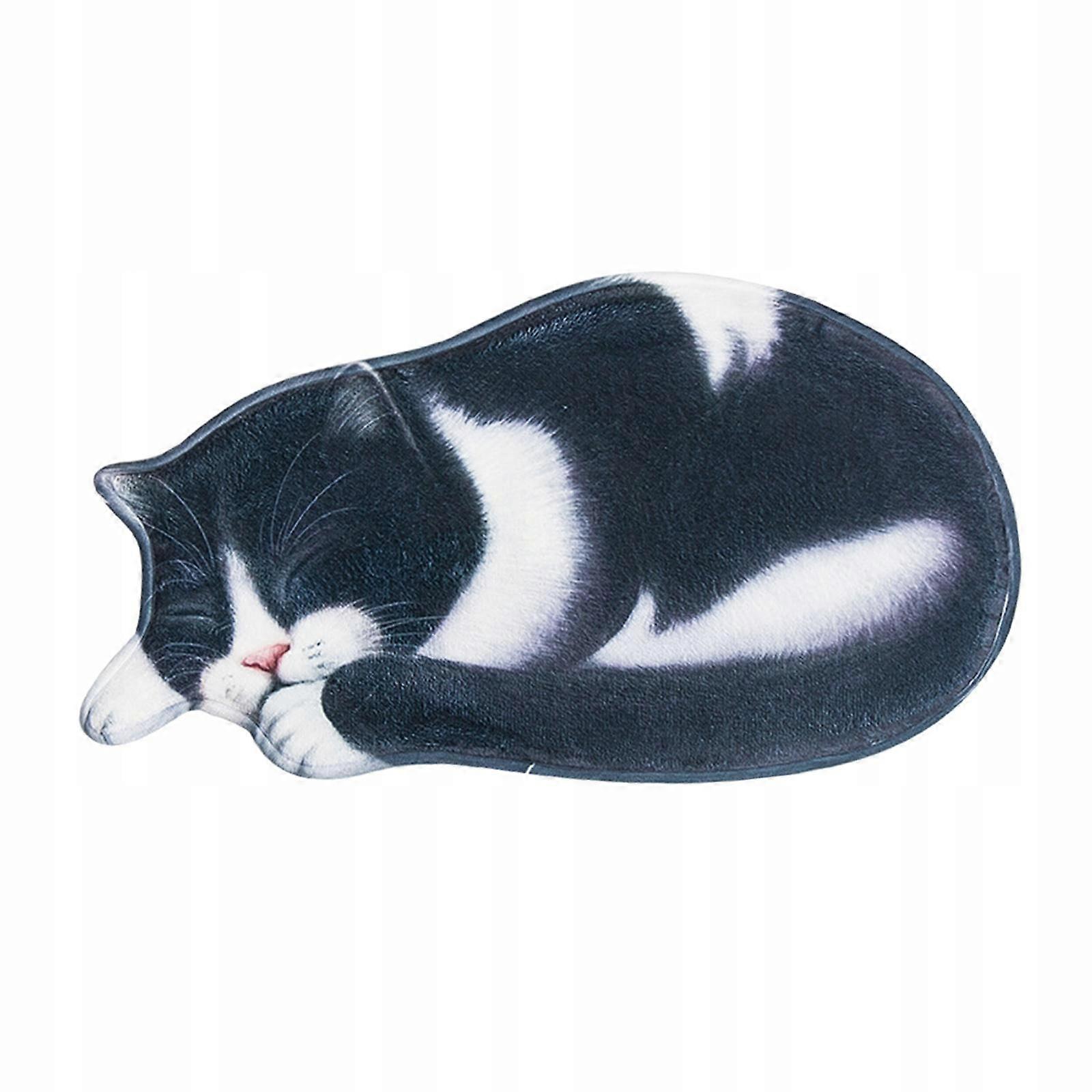 Sleeping Cat Shaped Carpet Floor Mat