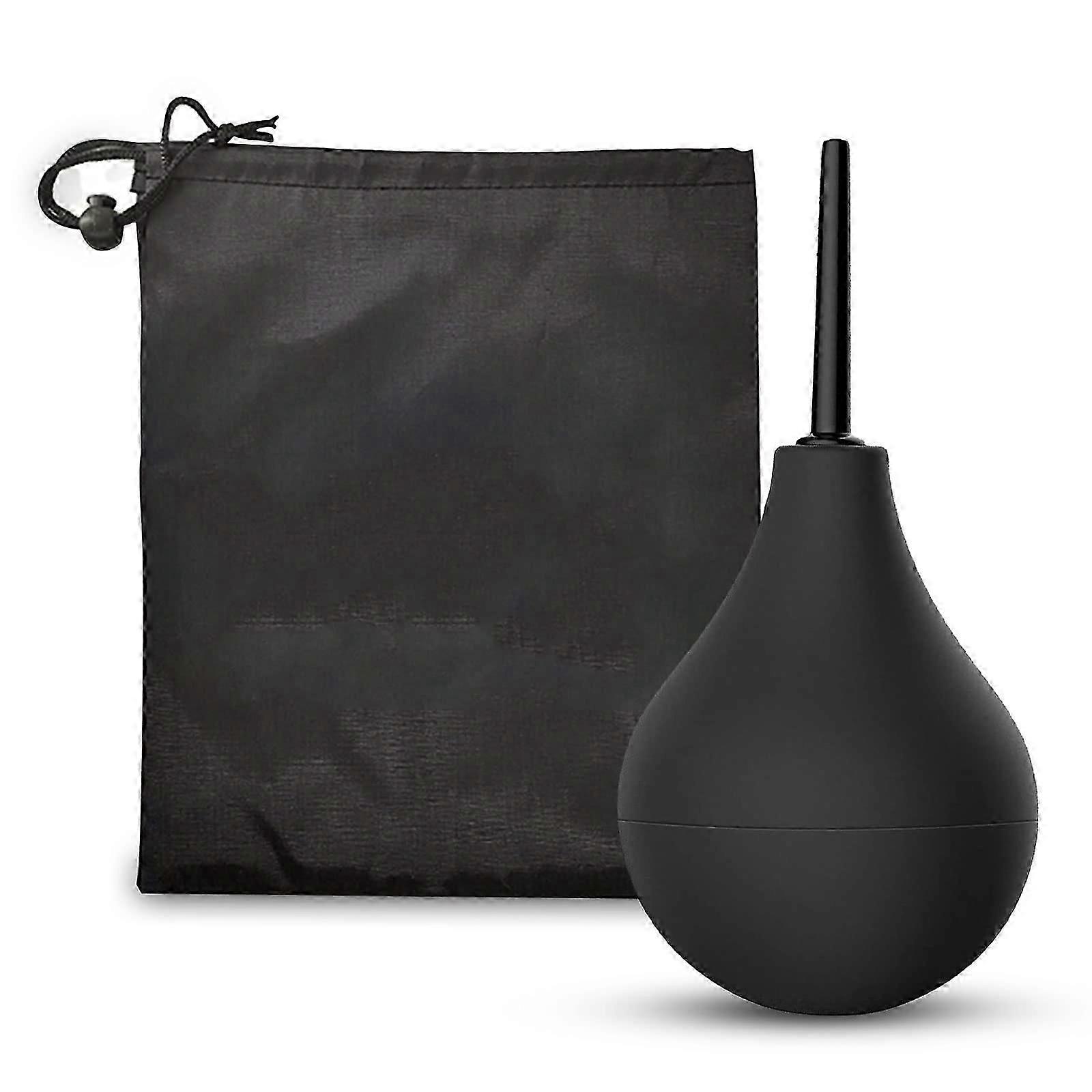 Douche à poire pour hommes et femmes, douche à embout fin en silicone réutilisable et nettoyant, en caoutchouc sûr et confortable