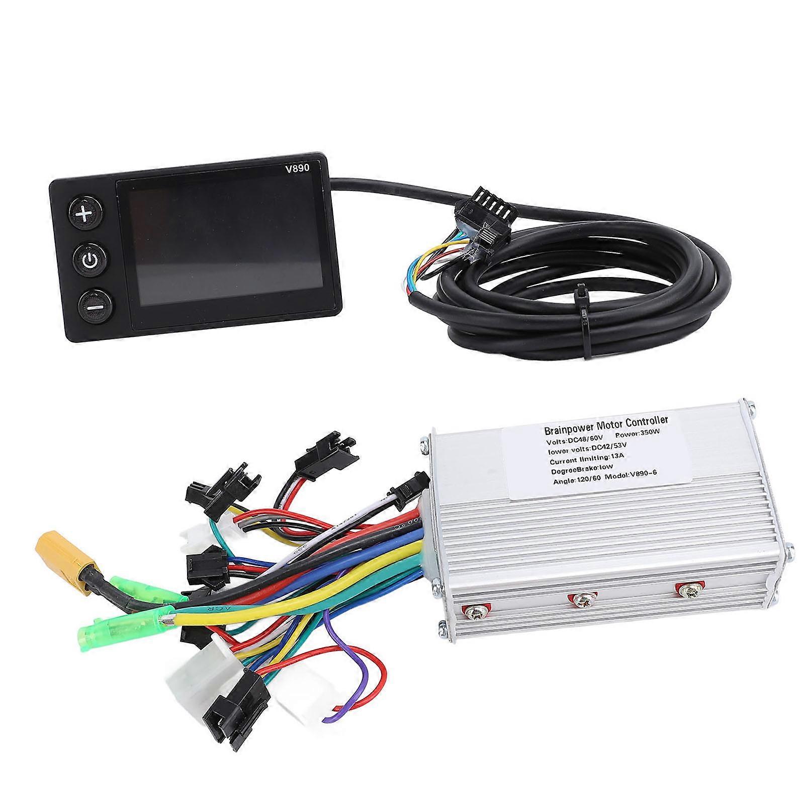 48V 60V 350WブラシレスコントローラーV890メーターLCDディスプレイスクリーン電動自転車改造キット