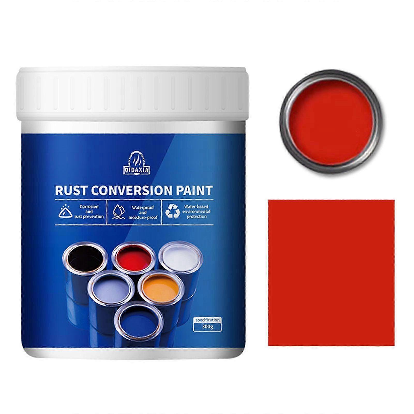 Weatherproof Rust Converter For Metal Water-based Rust-proof Metal Rust Conversion 300g Red