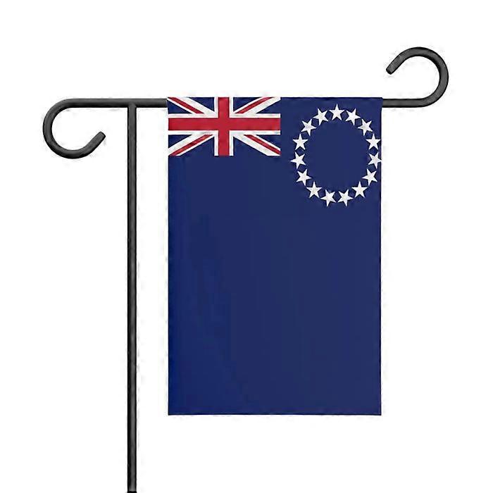 Flag - Cook Islands - 32 x 47.5 cm - Polyester - Double-sided print - Multicolor