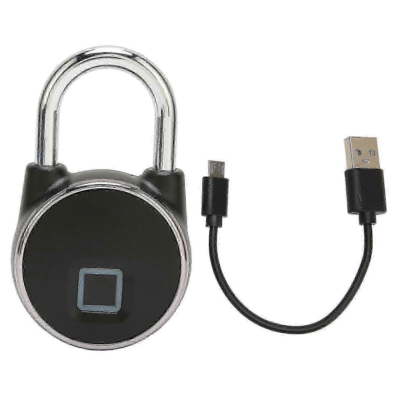 Bluetooth Fingerprint Padlock USB Charging 360 Degree Recognition App Smart Keyless Lock for Android for IOS System