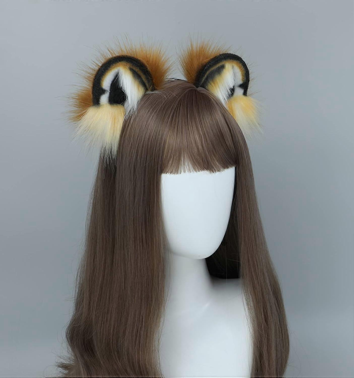 Cosplay Fox Wolf Bear Cat Dog Ears Headband Hairband Hair 