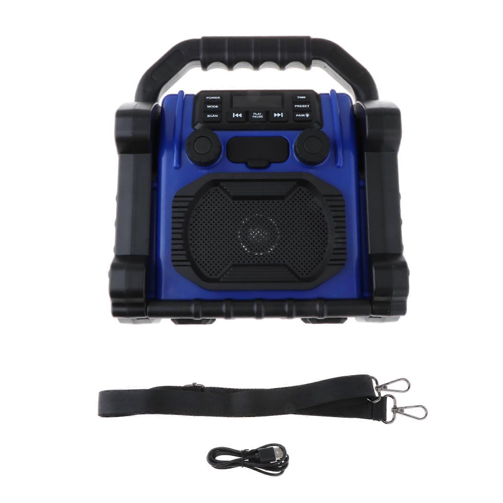 Portable Radio Music Player Waterproof Clear Sound FM Radio Receiver Speaker