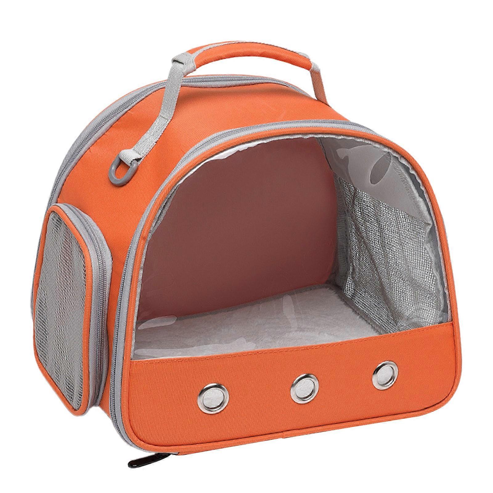 Clear Designed Pet Carrier Bag with Widening Handle& Mesh Window Small Pet Universal Travel Camping Bag Package Bag