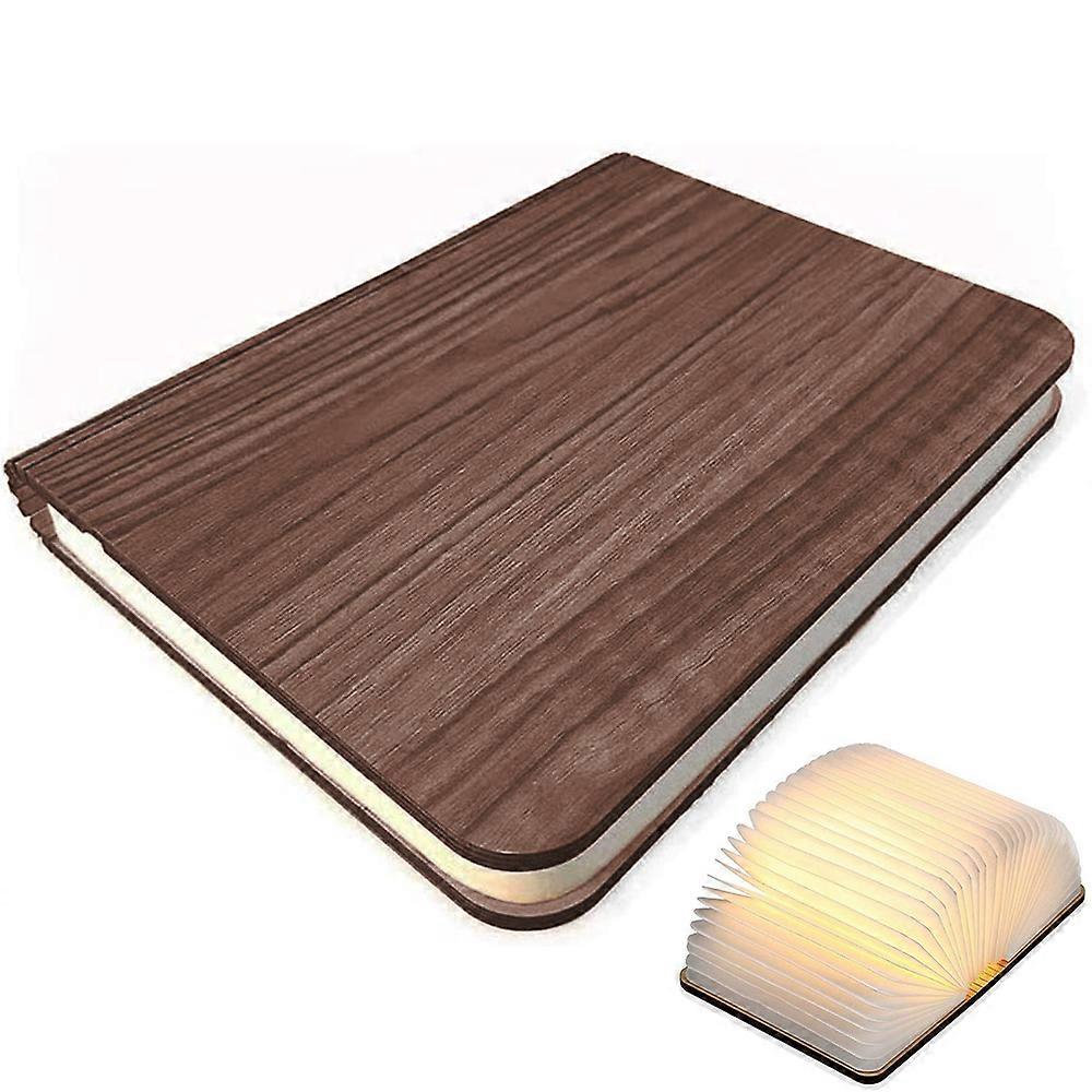 Led Real Wood Book Lamp Hanging Strap And Usb Cable - Versatile Reading Lantern, Photography Prop Or Flashlight