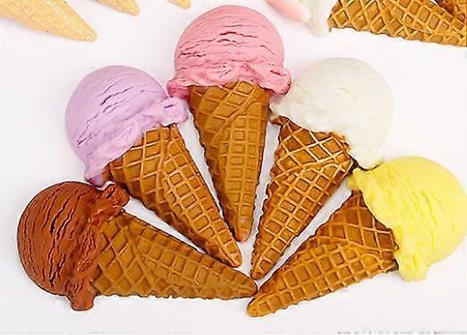 4 Pcs Simulation Ice Cream Cone Prop For Party Decoration Store Display And Photo Shoots Artificial Dessert For Various Occasions