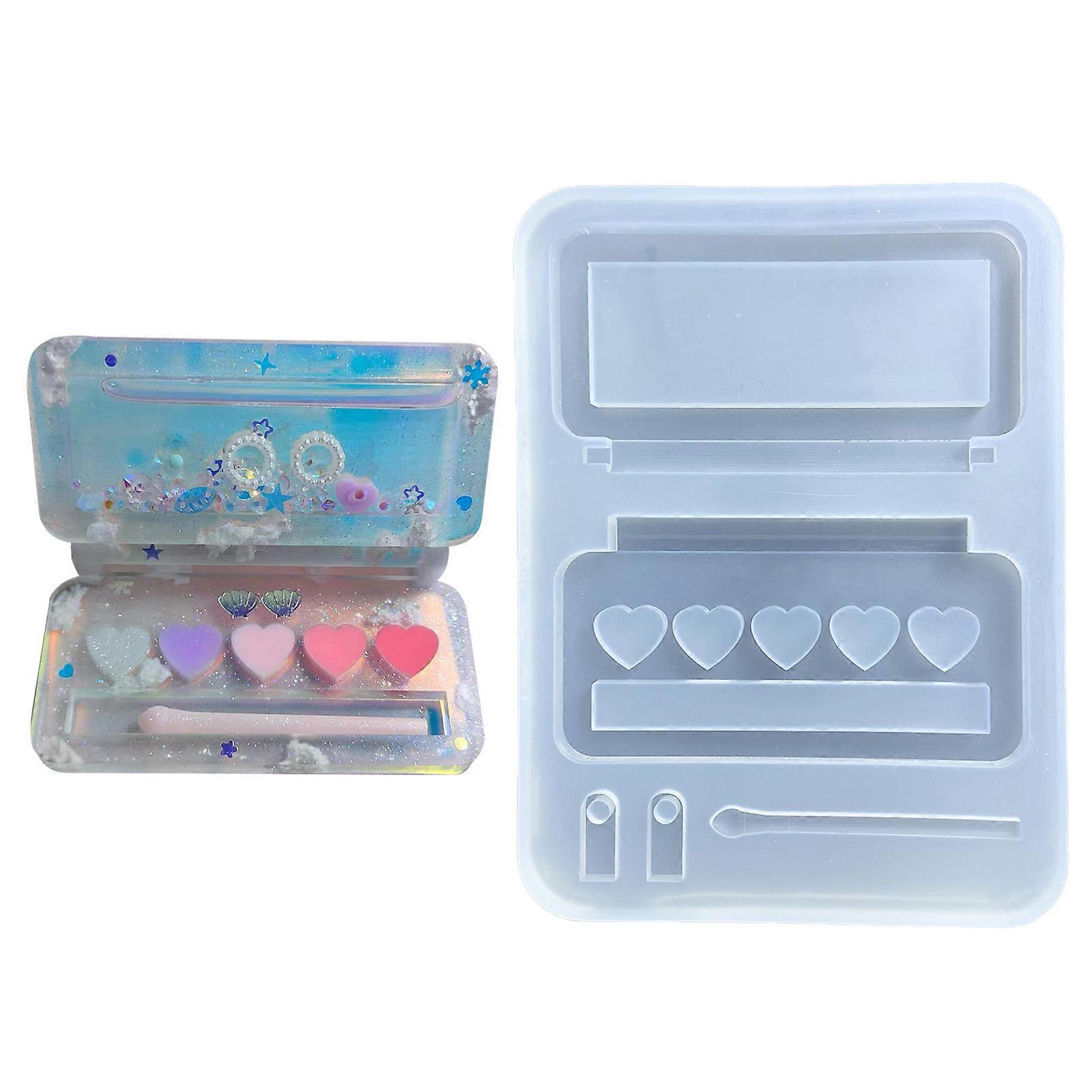 חול טובעני קישוטי סיליקון עובש שרף יציקת חלול רועד כוס עובש מחזיק מפתחות קריסטל ביצוע תליית תליון תכשיטים ססגוניים