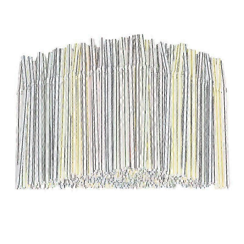 900pcsパーティー、バー、飲料店、家庭用のプラスチック使い捨てストロー - 500pcs x 2