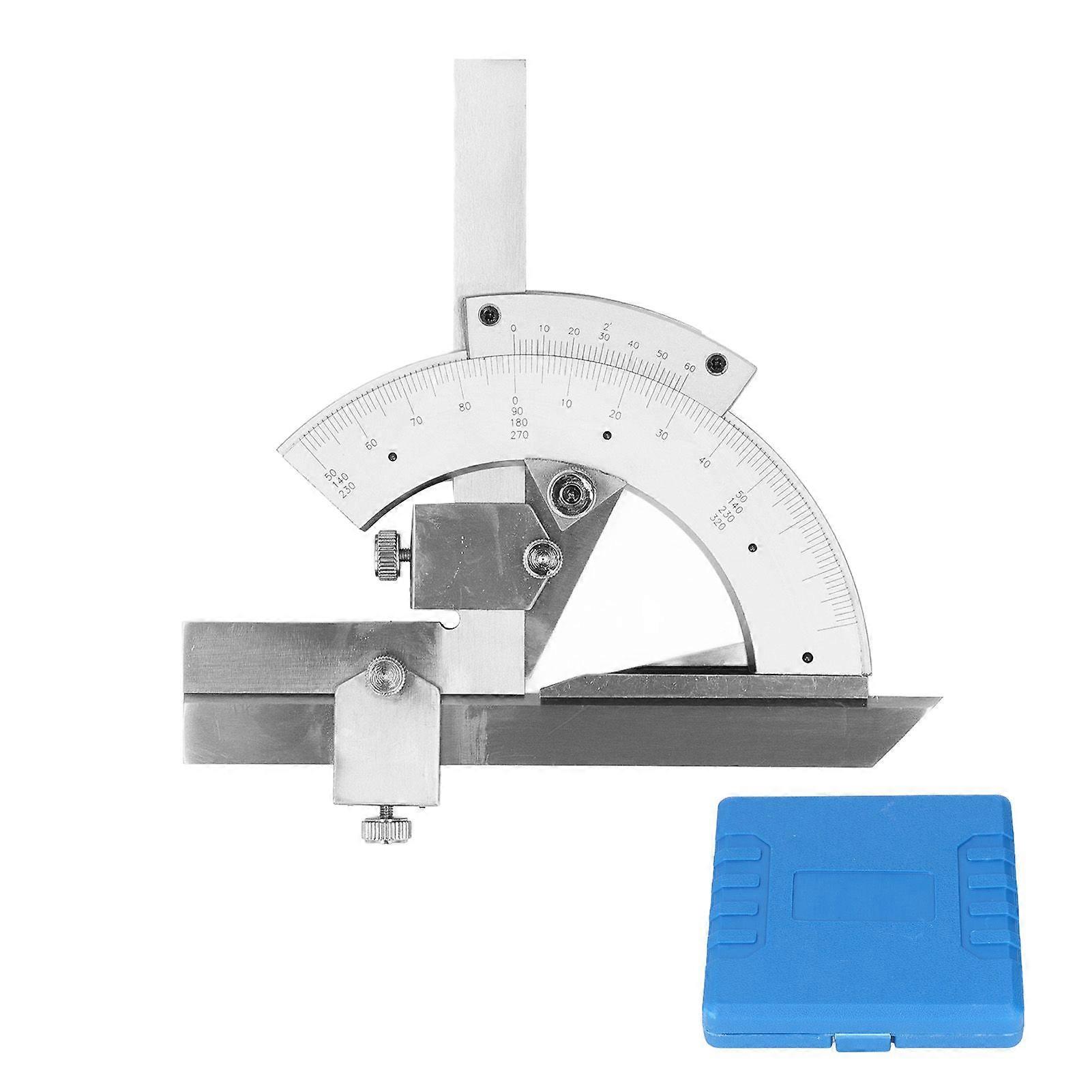 High quality 0-320 Universal Angle Ruler Fine Adjustment Protractor High Carbon Steel Or