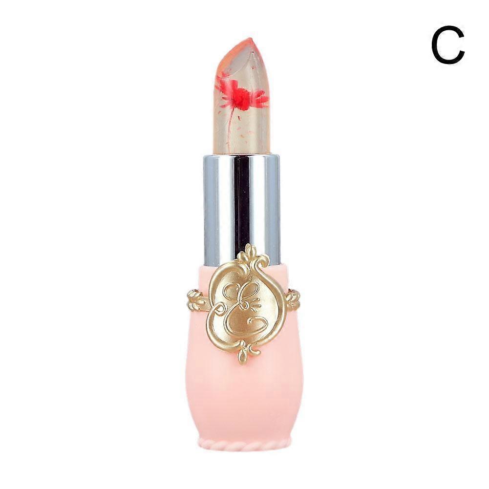 No. 3 Red (C) $ Dried flower jelly transparent temperature-changing plant color-changing waterproof non-fading lipstick lip balm