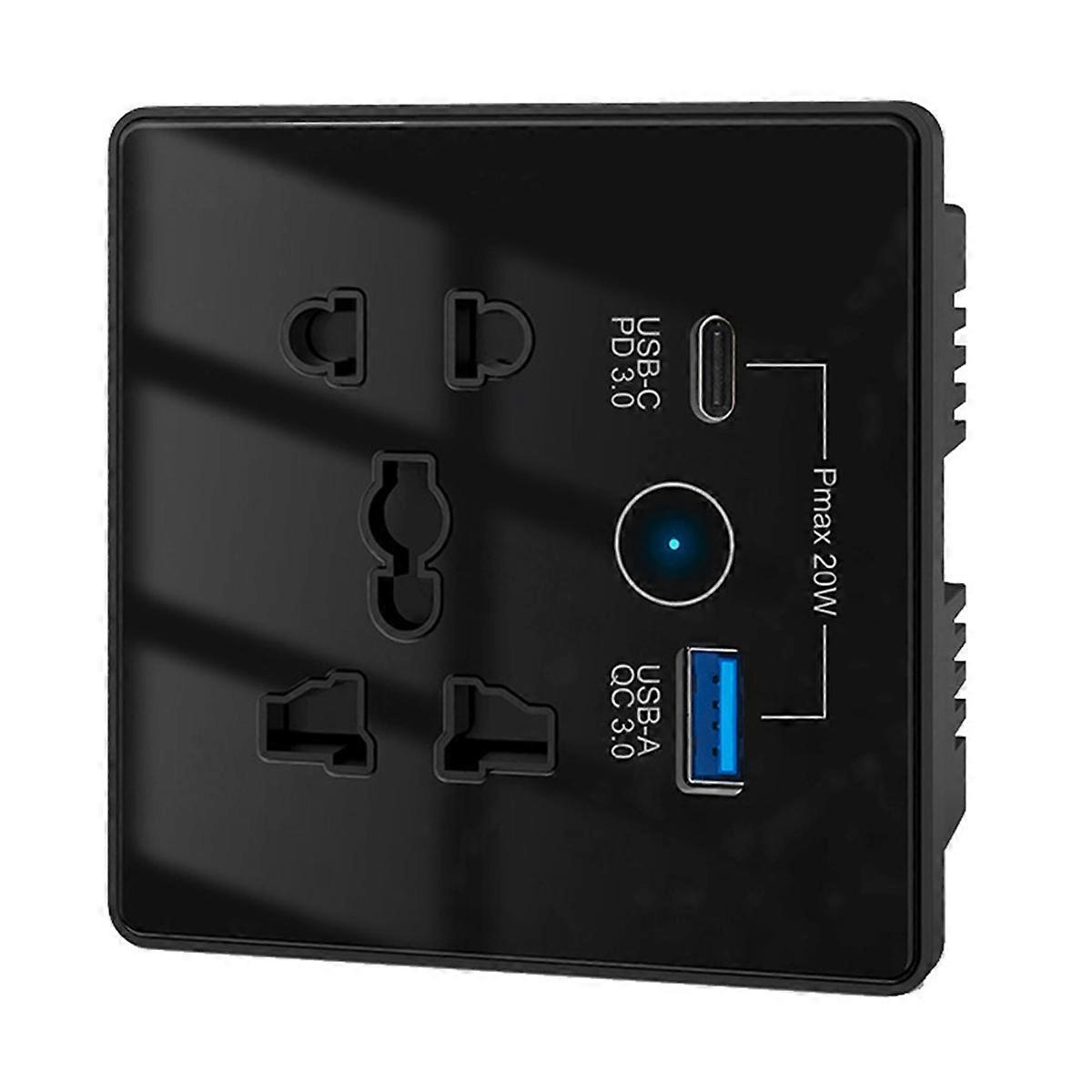 Tuya WiFi Smart Socket UK US EU Universal Plug USB 3.0 Type-C Port Outlet Smart Home Tuya App Works