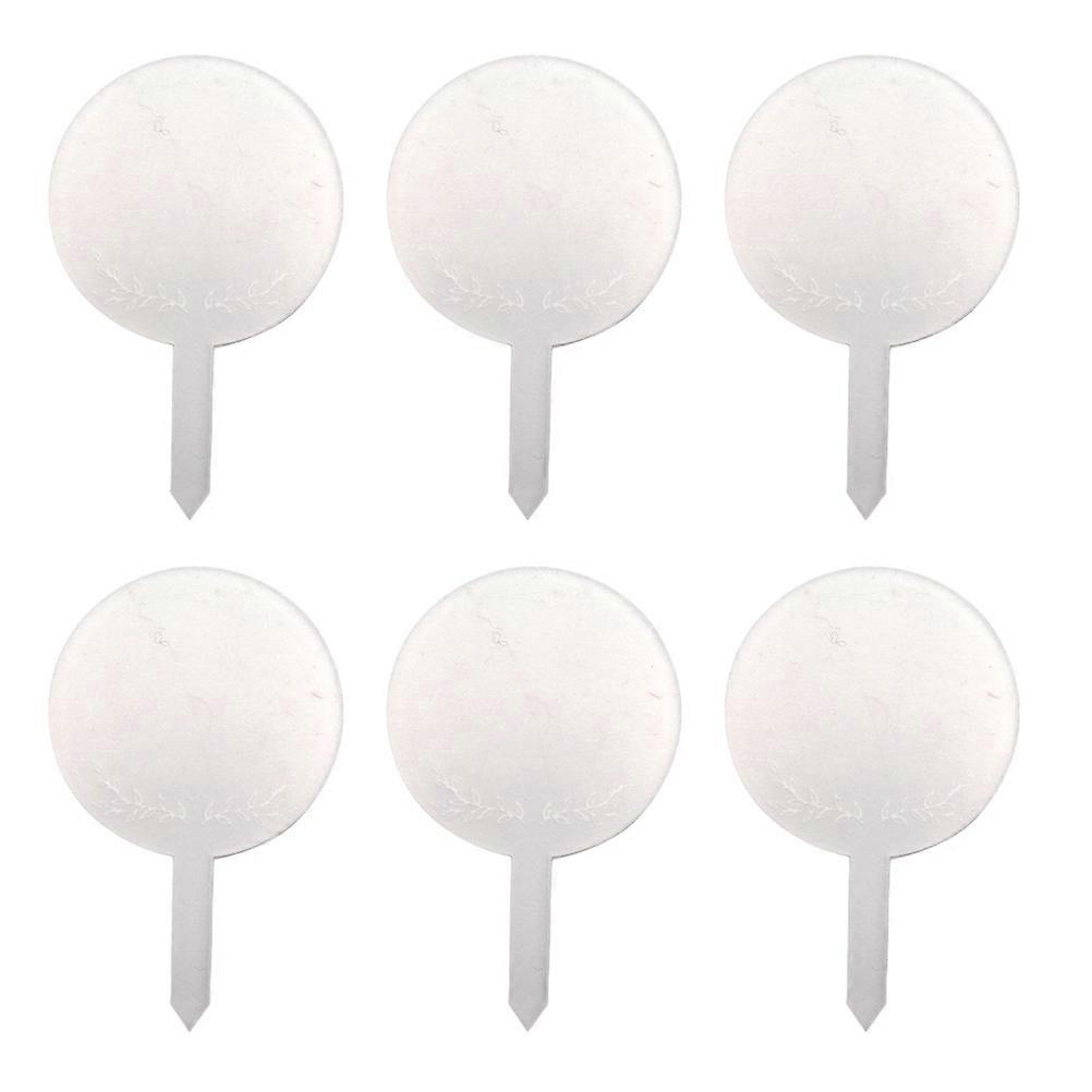 6pcs Durable Acrylic Plant Labels for Garden, Easy Writing Markers for Succulents, Flower Pots, Lawns, and DIY Gardening Projects