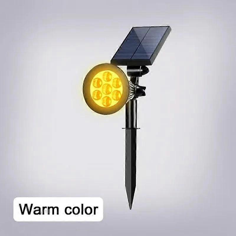 Solar Powered 7LED Lamp Adjustable Solar Spotlight In-Ground IP65 Waterproof Landscape Wall Light Outdoor Lighting