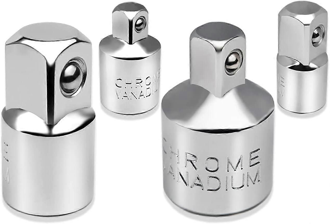 4-Nut Adapter Set Nut Adapter Set Nut Adapter for Ratchet 1/2 Inch to 3/8 Inch 3/8 Inch to 1/2 Inch 3/8 Inch for Ratchets
