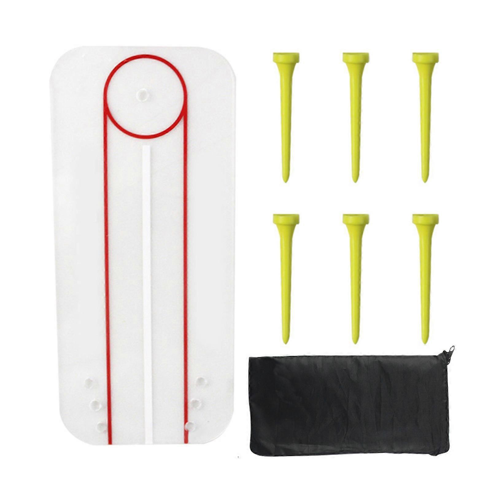Acrylic Golf Alignment Training Kits Golf Small Putting Mirror Putting Postures Correction Tool for Beginners Enduring