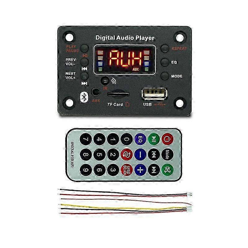 MP3 Player Module Bluetooth-Compatible JQ- with Power Amplifier Decoder Board Amplifier Car FM Radio