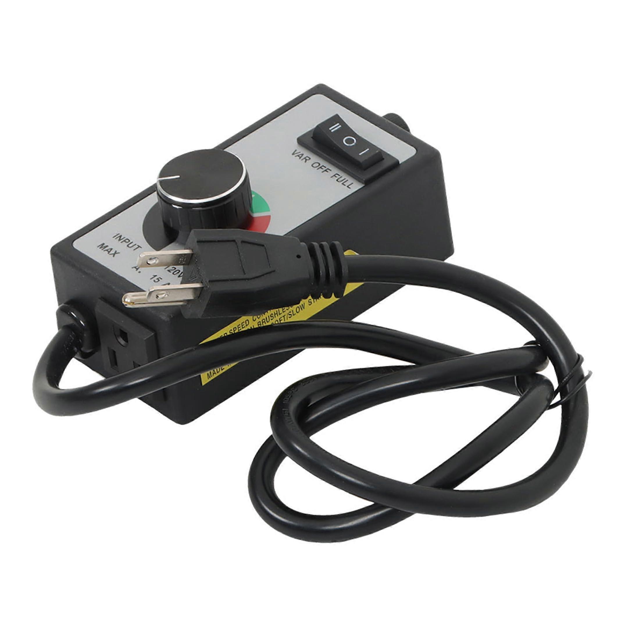 AC 120V 15A Variable Speed Controller Router Fan Electric Motor Replacement for Most Motorcycle