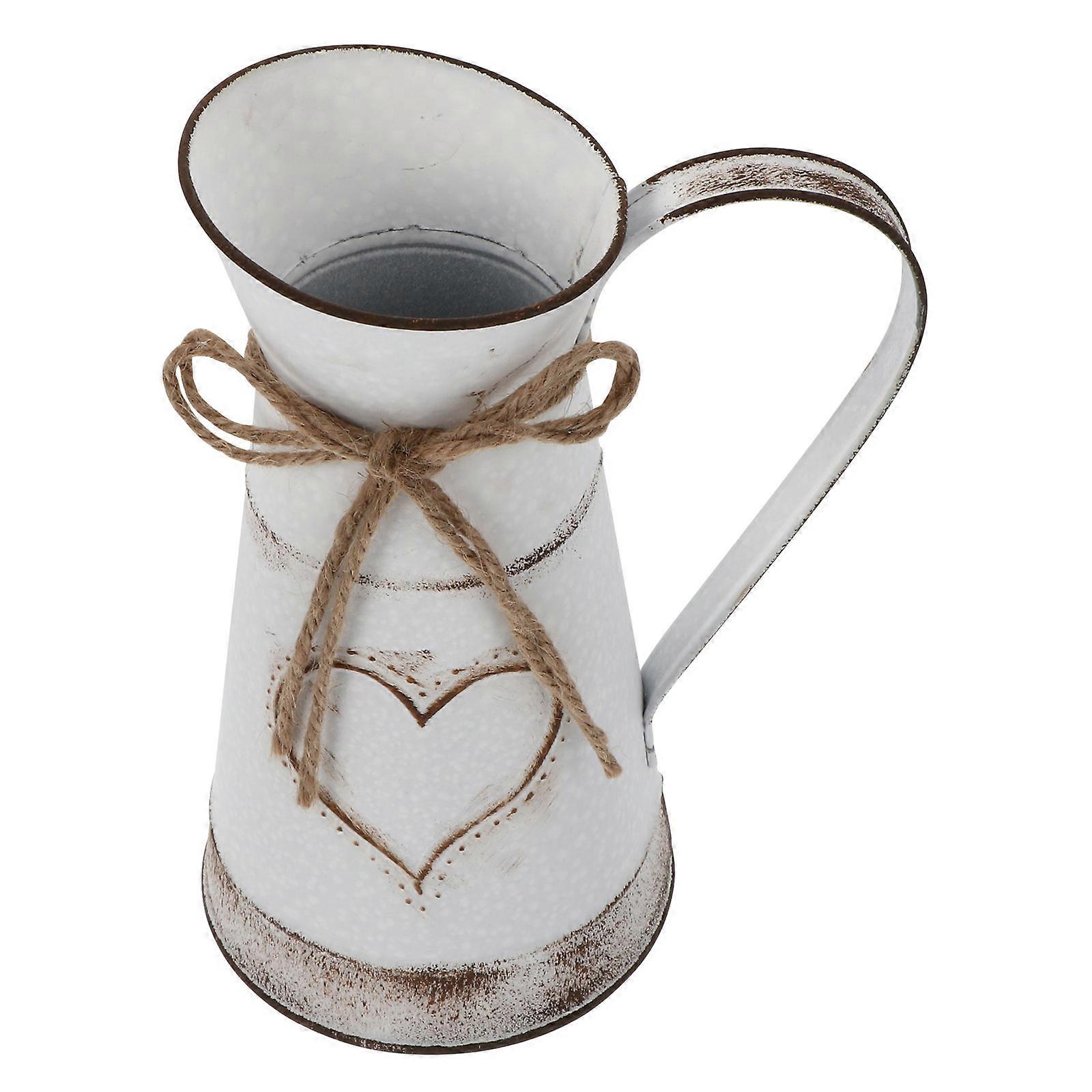 Rustic Iron Vase Designed for Versatile Decoration Needs