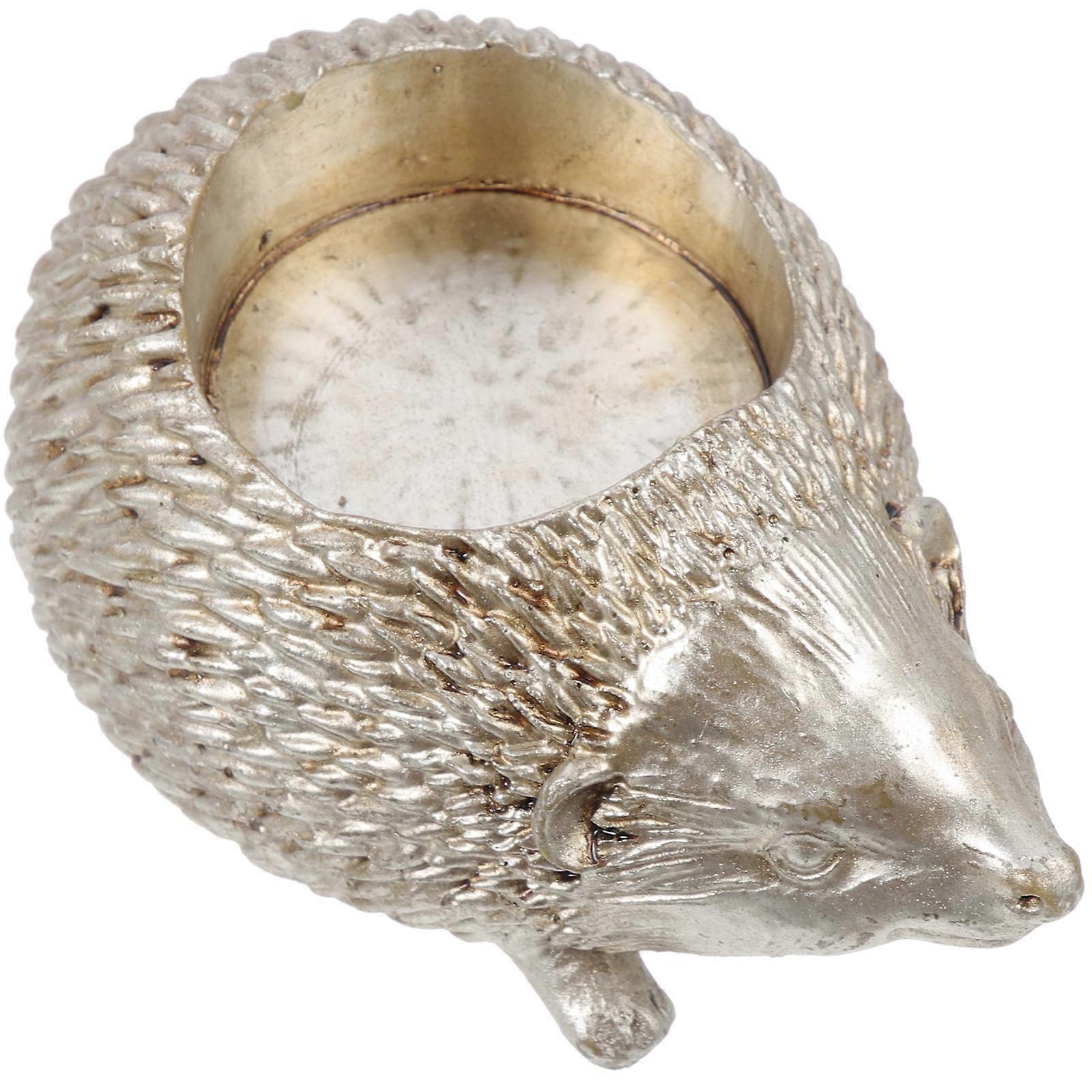 Resin Hedgehog Tealight Holders, Details Enhancing Ambiance