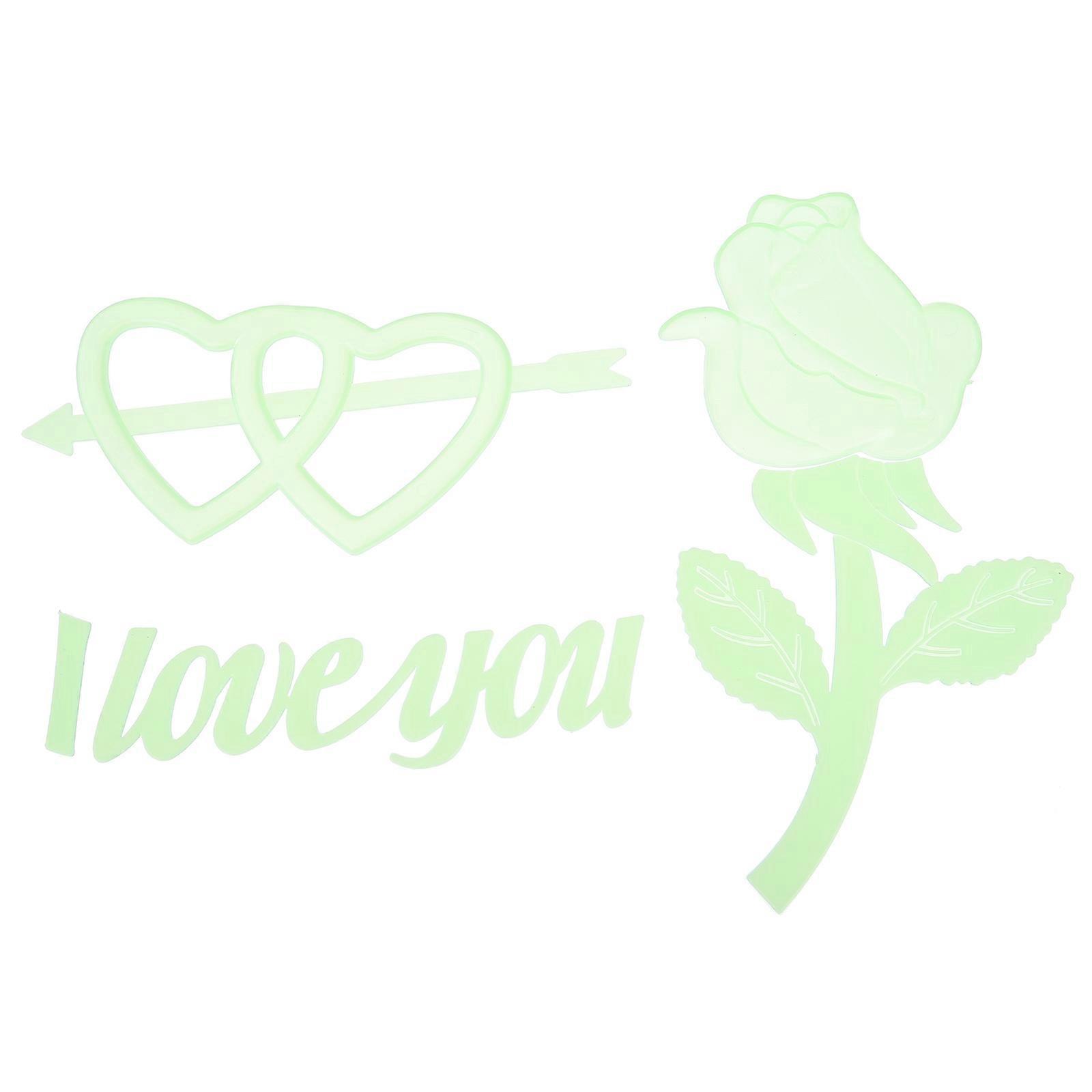 20 Pcs Luminous Rose Heart Wall Stickers – Glow in the Dark Decals for Creative Home Decor, Parties & Unique Atmosphere – Safe, Versatile for Various