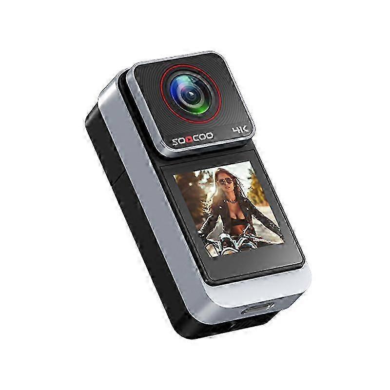 (Soocoo Saw1 With 64g Memory Card) 4k Hd Anti-shake Waterproof Motorcycle Riding Recorder Chest Head Mounted Diving Thumb Camera