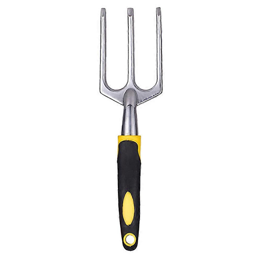 Garden Tools Cultivator Hand Rake Magnesium Alloy Dark Grey 28 x 7 x 3 Cm Weeding Turning Soil 1Pcs