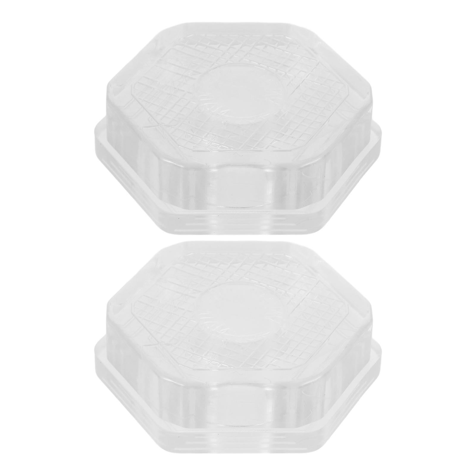 Rubber Stopper Suction Cup Cover Physical Training Rubber Hexagonal Protect Door Frame 2.2X2.0X0.6in 1 Pair