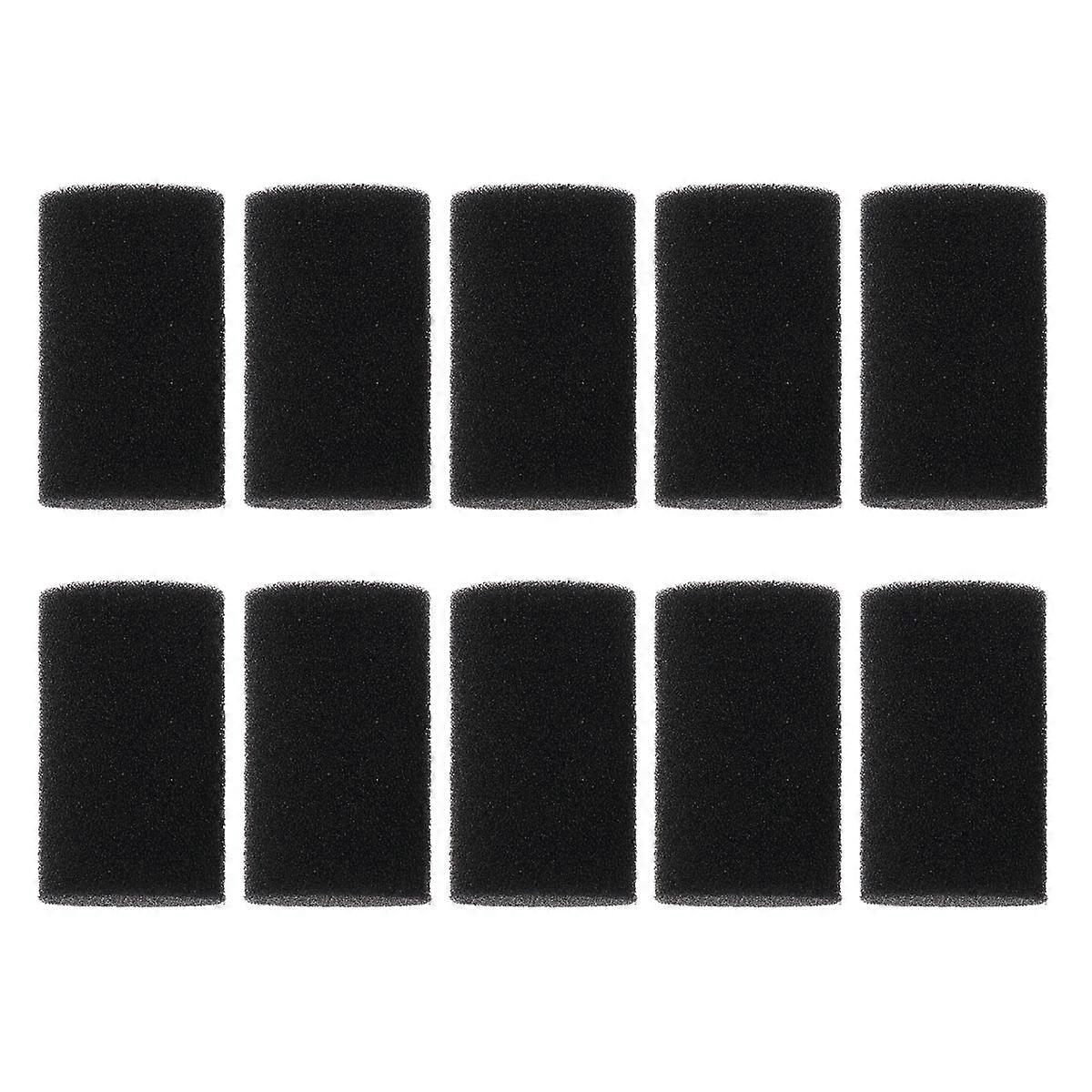 Filtre éponge d’aquarium Remplacement Éponge de remplacement Tampon de média filtrant Noir 6.00X3.50X3.50CM Filtration d’eau 10Pcs