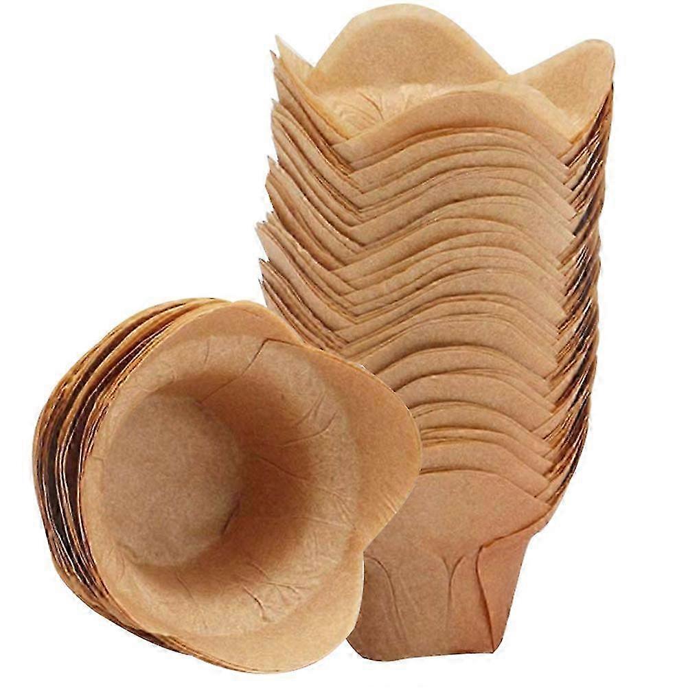 100 adet Lotus Cupcake Gömlekleri Yağlı Pişirme Bardakları 5X5X7CM