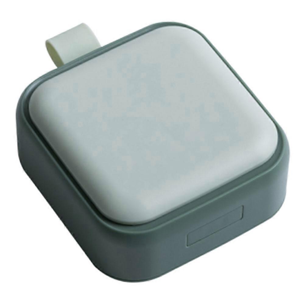 Portable Pill Box Case for Storage 1Pcs Green Square Mini Pill Holder
