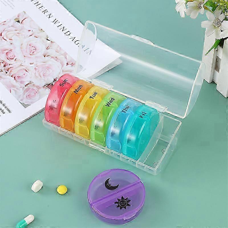 Weekly AM-PM Pill Organizer 7 Days
