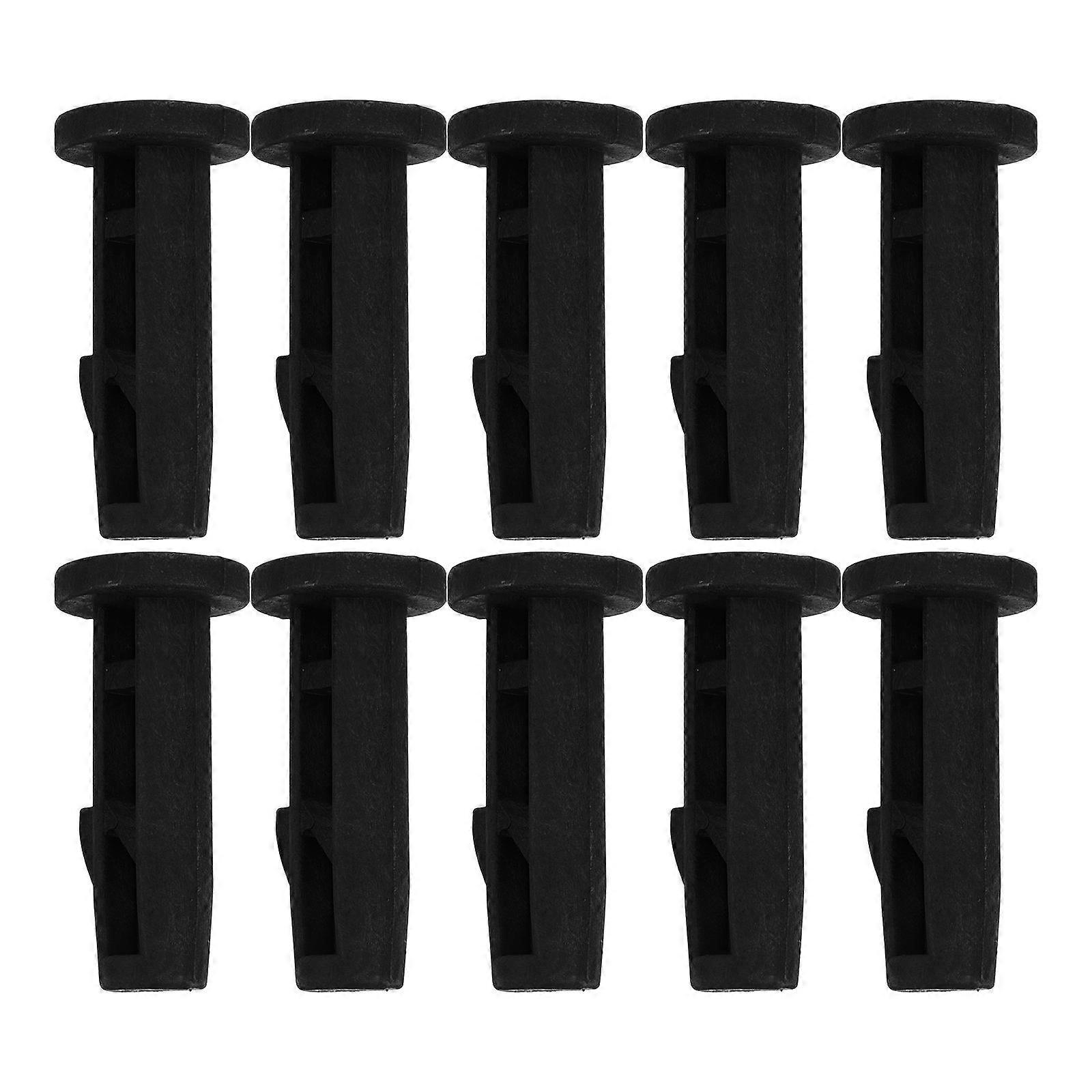 Trash Can Lid Latch Pin Hinge Axle Plug Secure Lid Installation For Outdoor Use Black 6.50X3.00X3.00CM 10Pcs