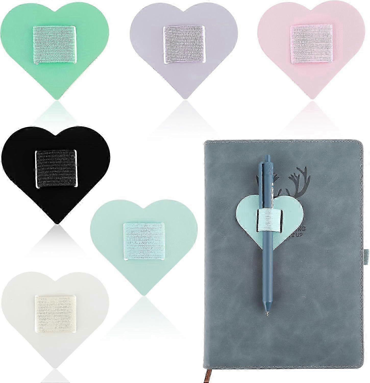 6pcs Self-Adhesive Pen Loop Holder for Notebooks & Journals