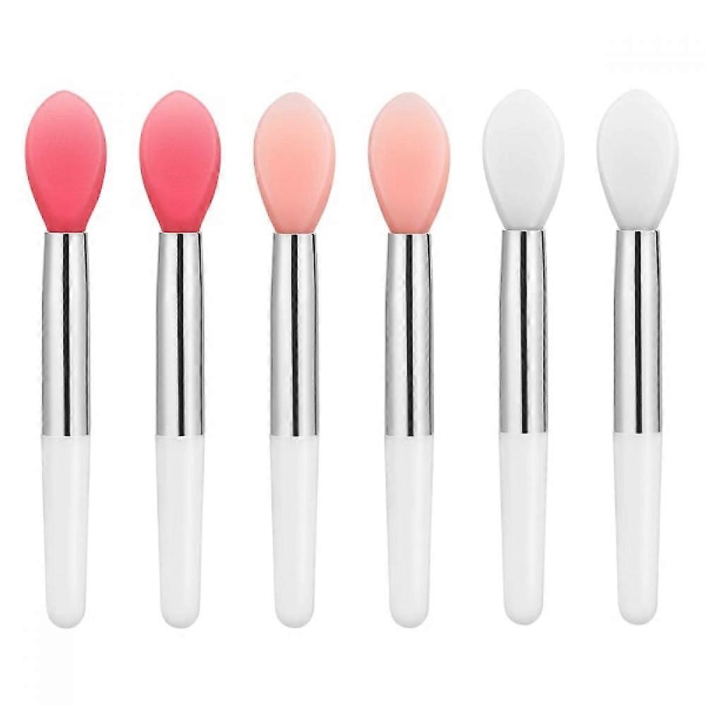 6-pack Silicone Lip Brushes Small Makeup Brushes Applicator for