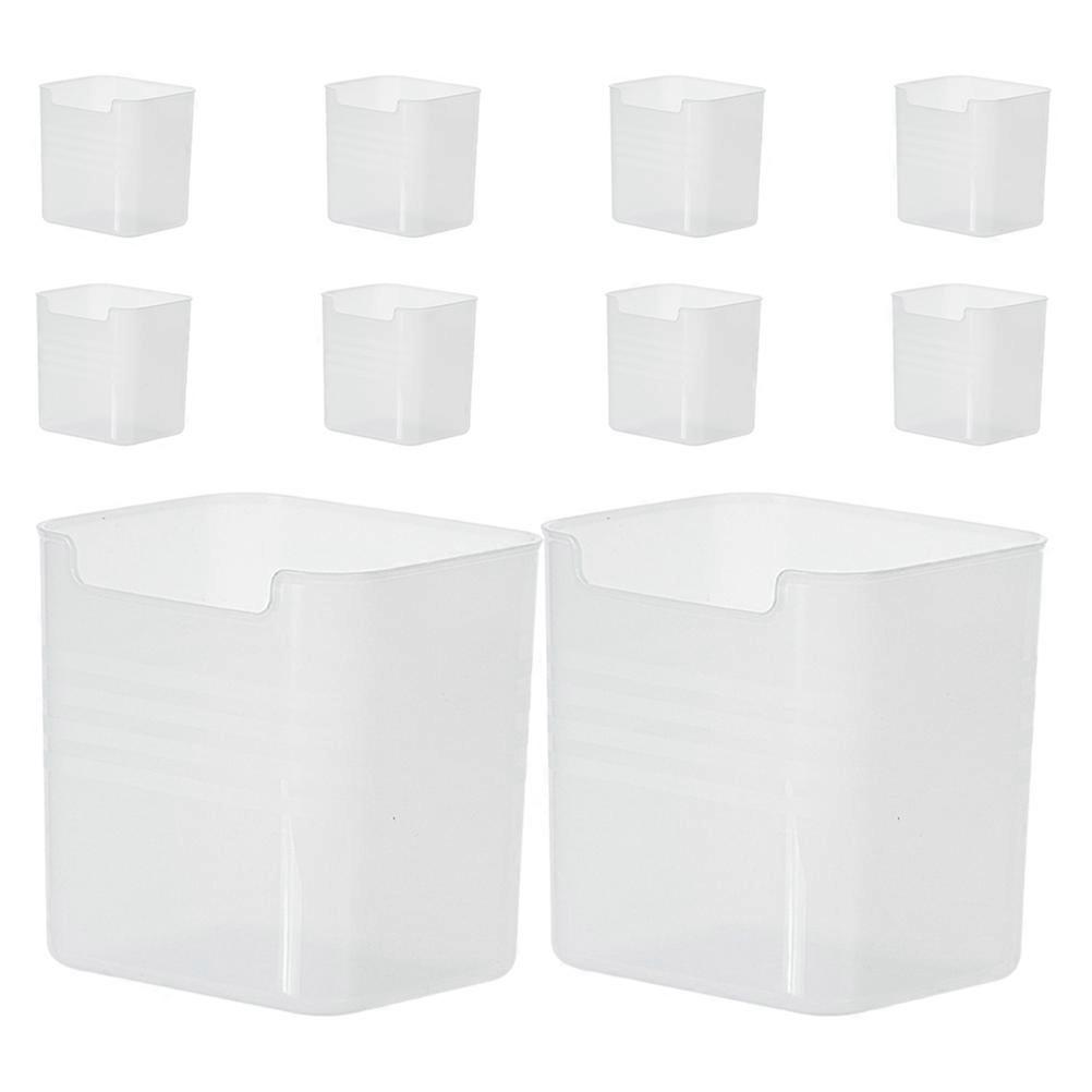 Refrigerator Door Organizer Box Storage Containers PP Material 10Pcs