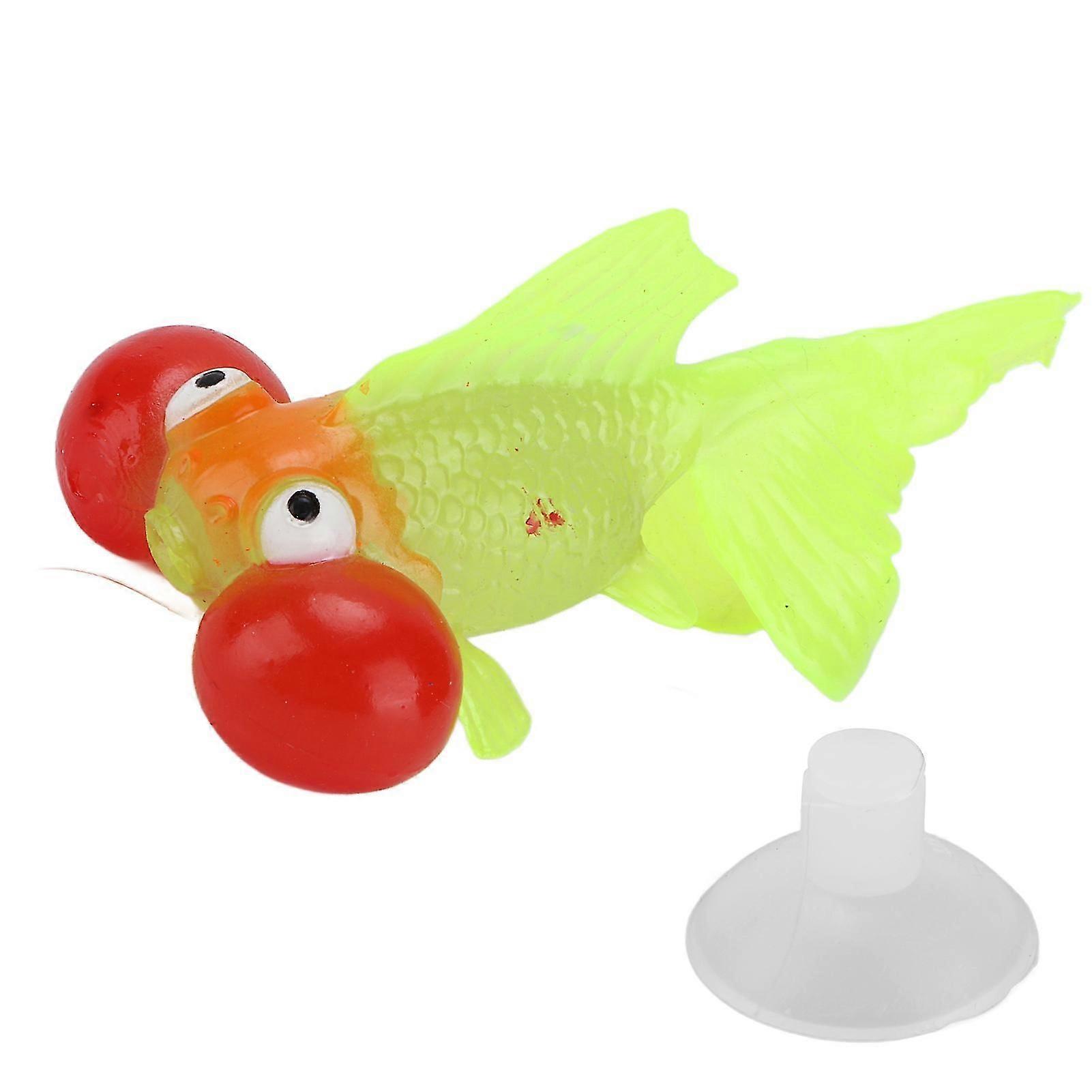 Artificial Fish Glowing Effect Silicone Simulation Gold Fish for Fish Bowl Simulation Animal DecorationGF01