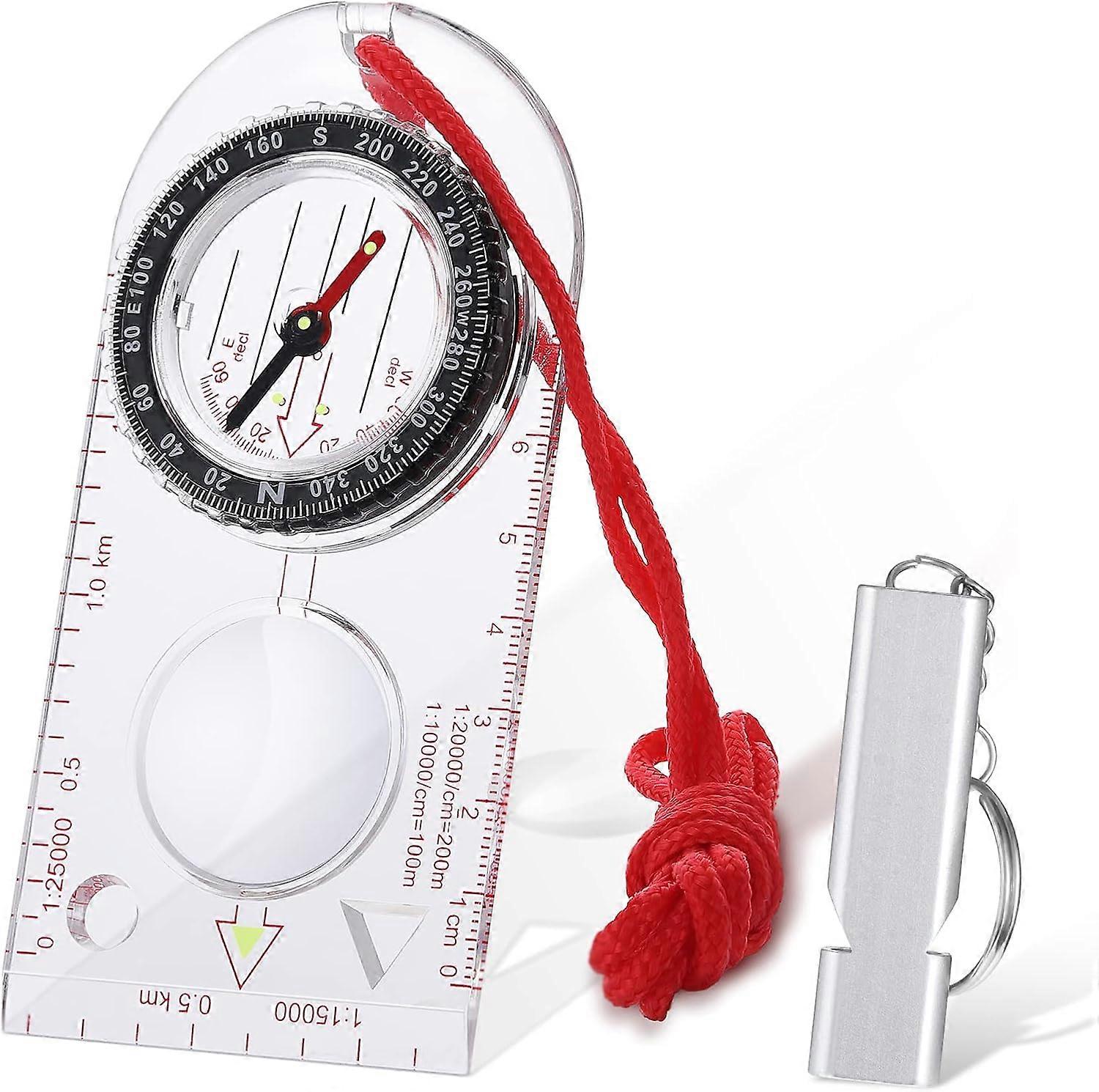Explorer Compass with Cord - Professional Orienteering Tool for Hiking, Mountaineering & Map Navigation