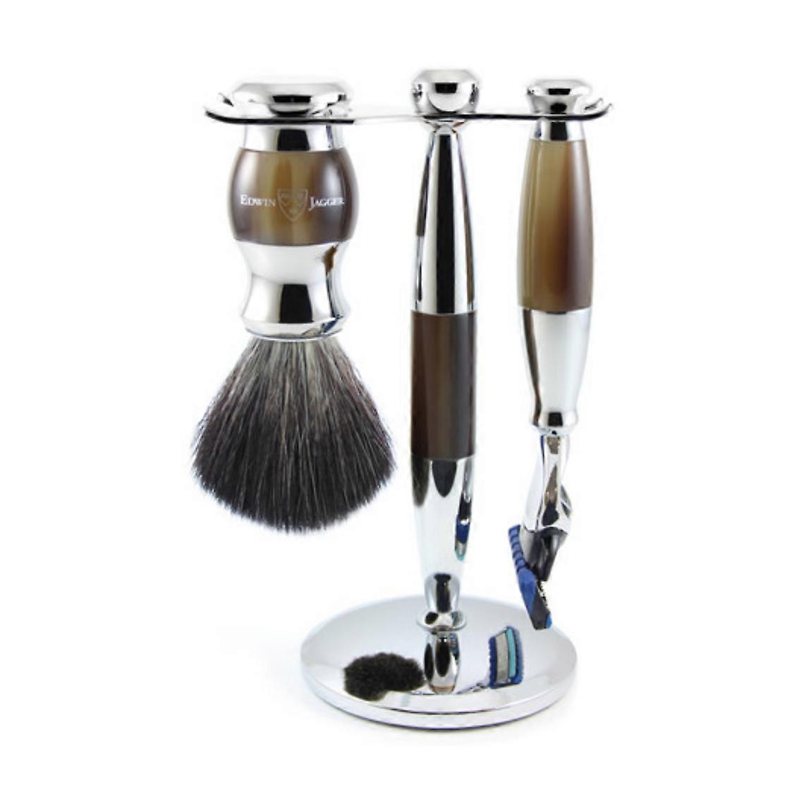 Set De Rasage 3 Pieces Gillette Fusion Proglide Chrome - Edwin Jagger