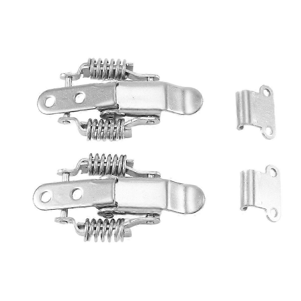 2x Toolbox Draw Compression Spring Toggle Latch Catch Clamp Silver Edition 0627