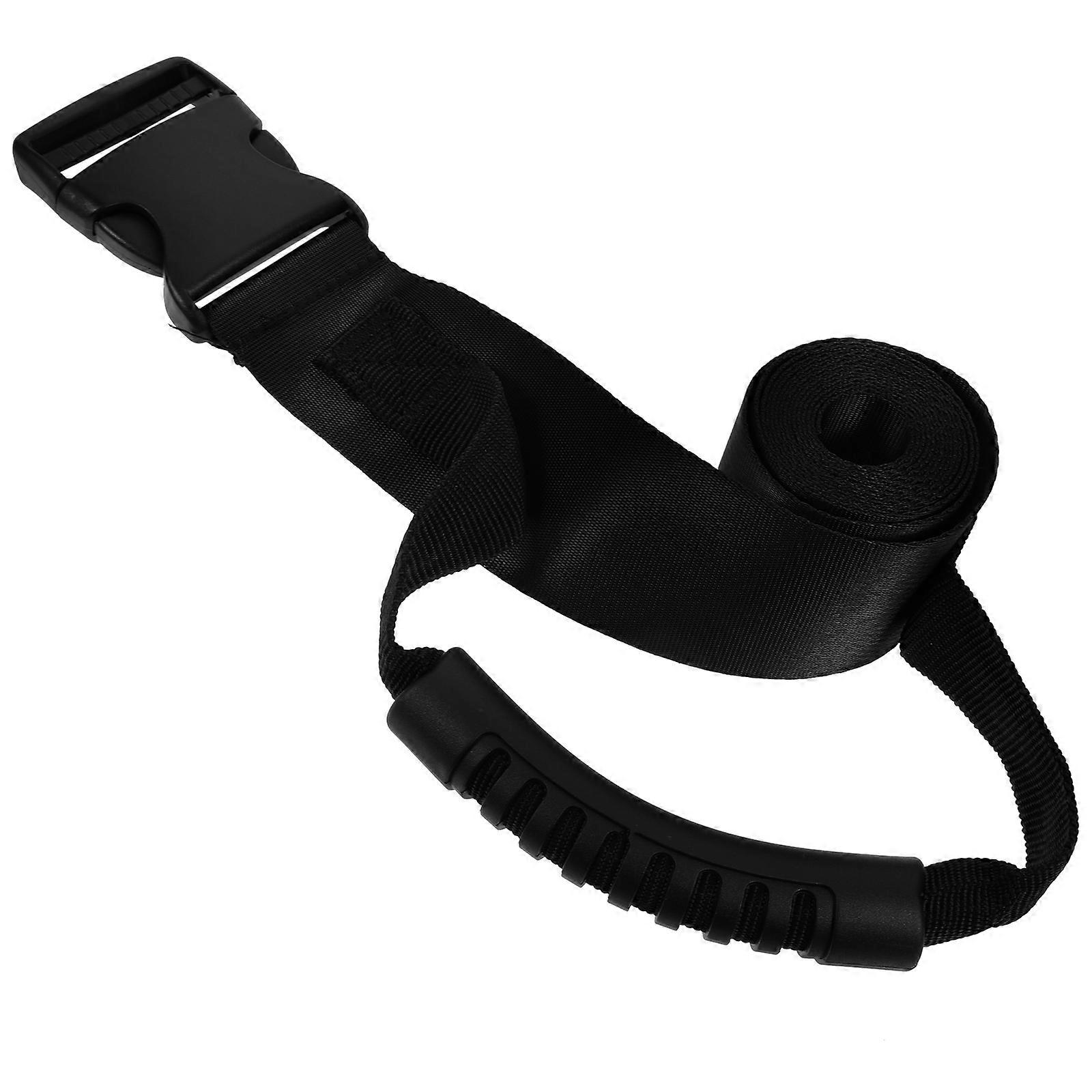 Object Moving Strap Handle Moving Belt For Luggage Transportation Black 194.00X6.00X1.50CM Carrying 1Pack