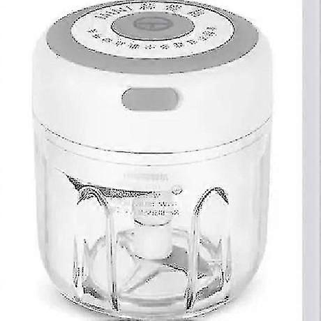 Vihannessilppuri Sähköinen valkosipulimasher Hiomakone Kestävät keittiötyökalut Silppuri Tukeva usb Lataa tuoretta chili-minimurskainta