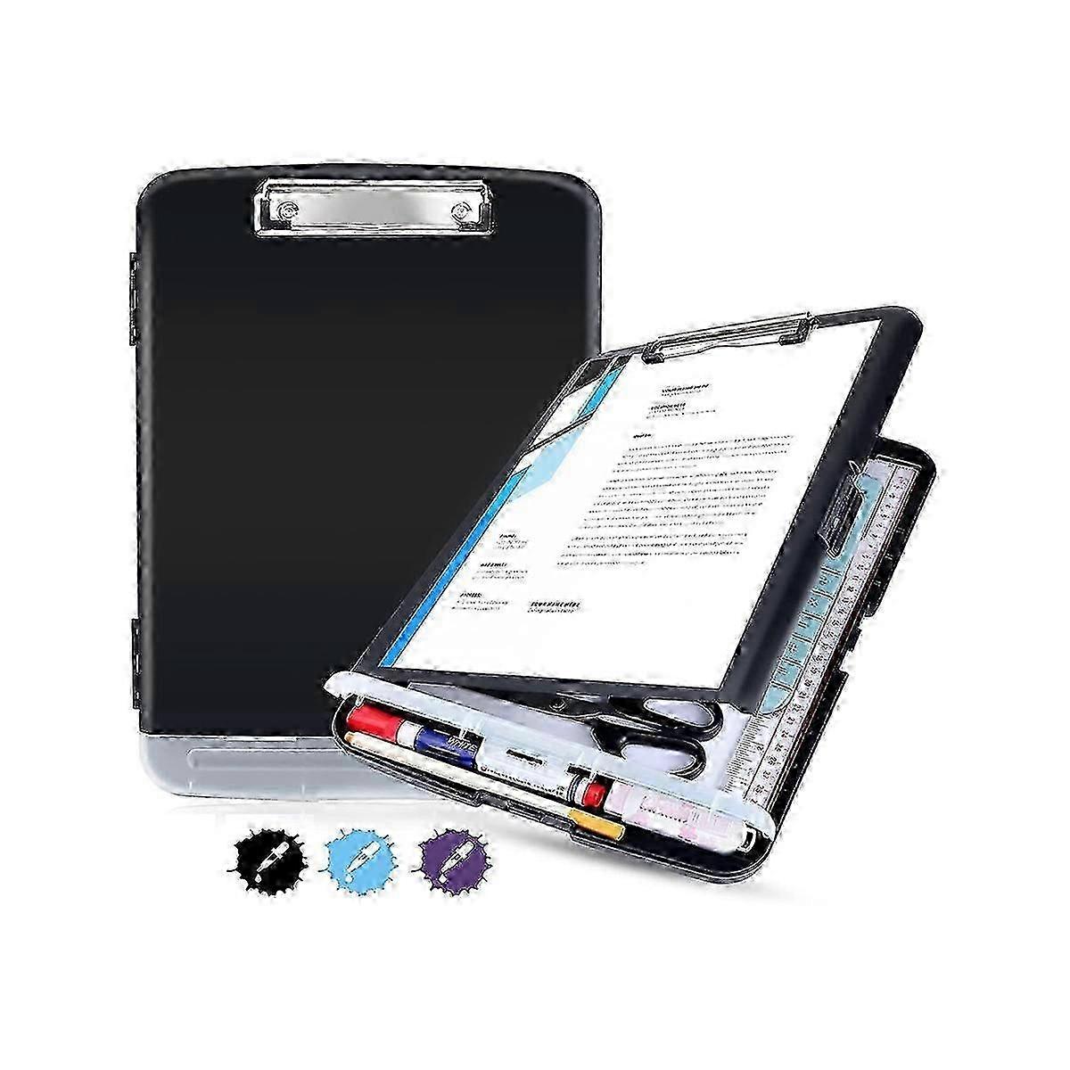 Heavy Duty Clipboards, 8.5X11 Low Profile Clip Boards, Side Opening, A4 Size for Office