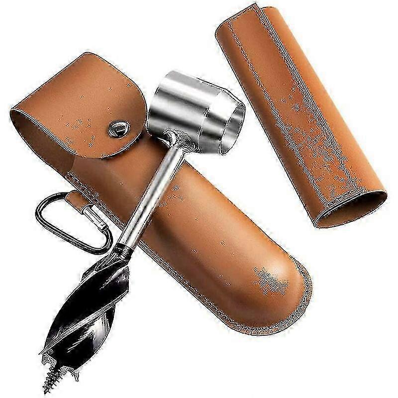 Hand Drill for Woodworking, Manual Survival Drill, Hand Auger Tools for Camping