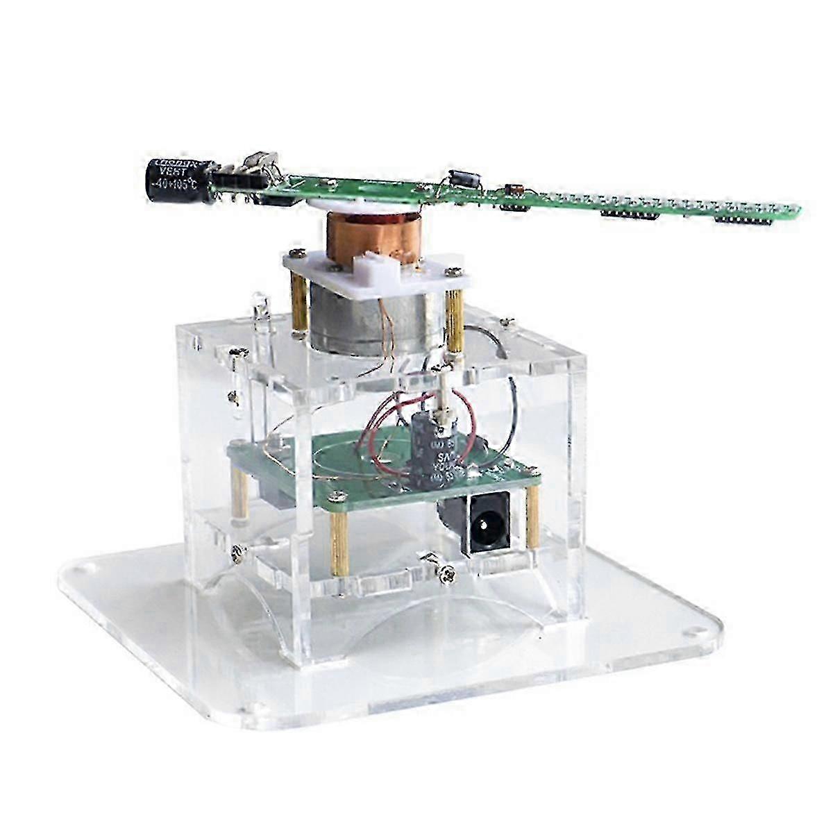 Flat Rotation LED Dot Display DIY Kit 51 Single Chip Microcontroller Welding Electronic Parts